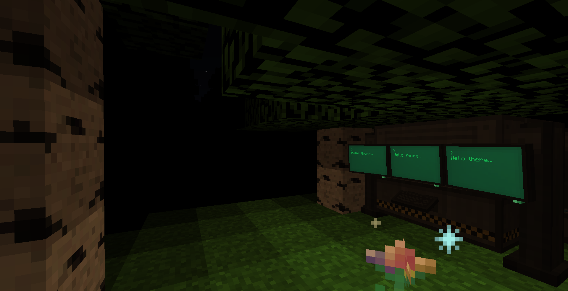 深夜疯狂挖掘洞穴