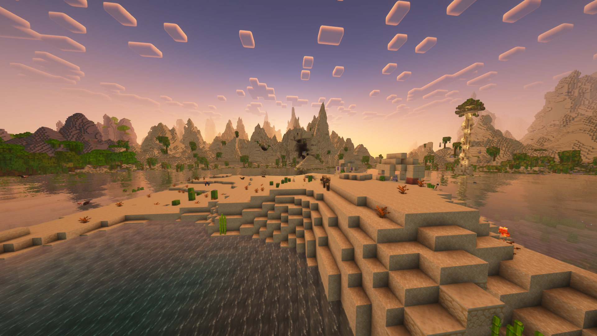 繁茂沙漠山地地区