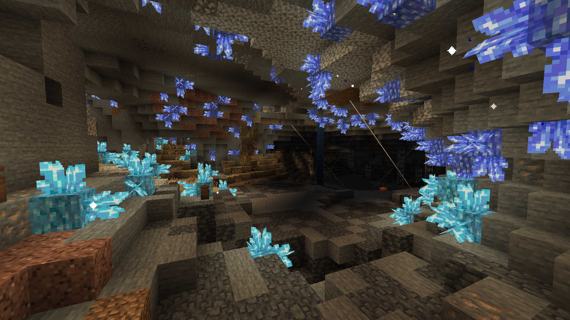 一个发光的洞穴！