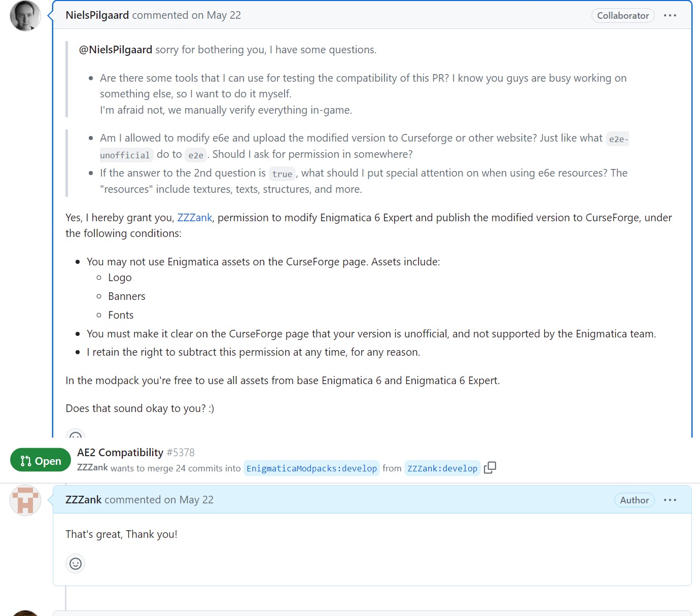 需要获得E6作者的许可
