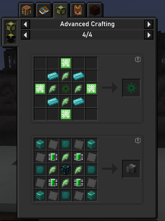 扩展合成配方也是进度系统的一部分！