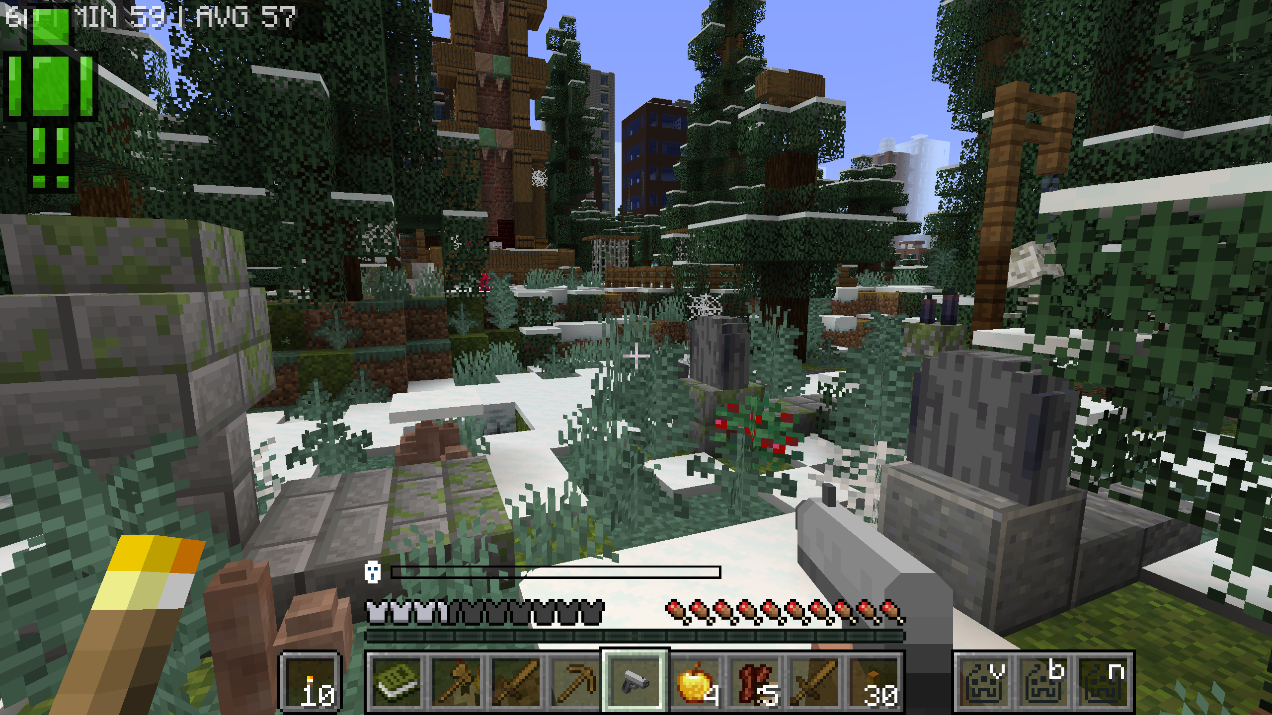 城市中央的一座荒废墓地