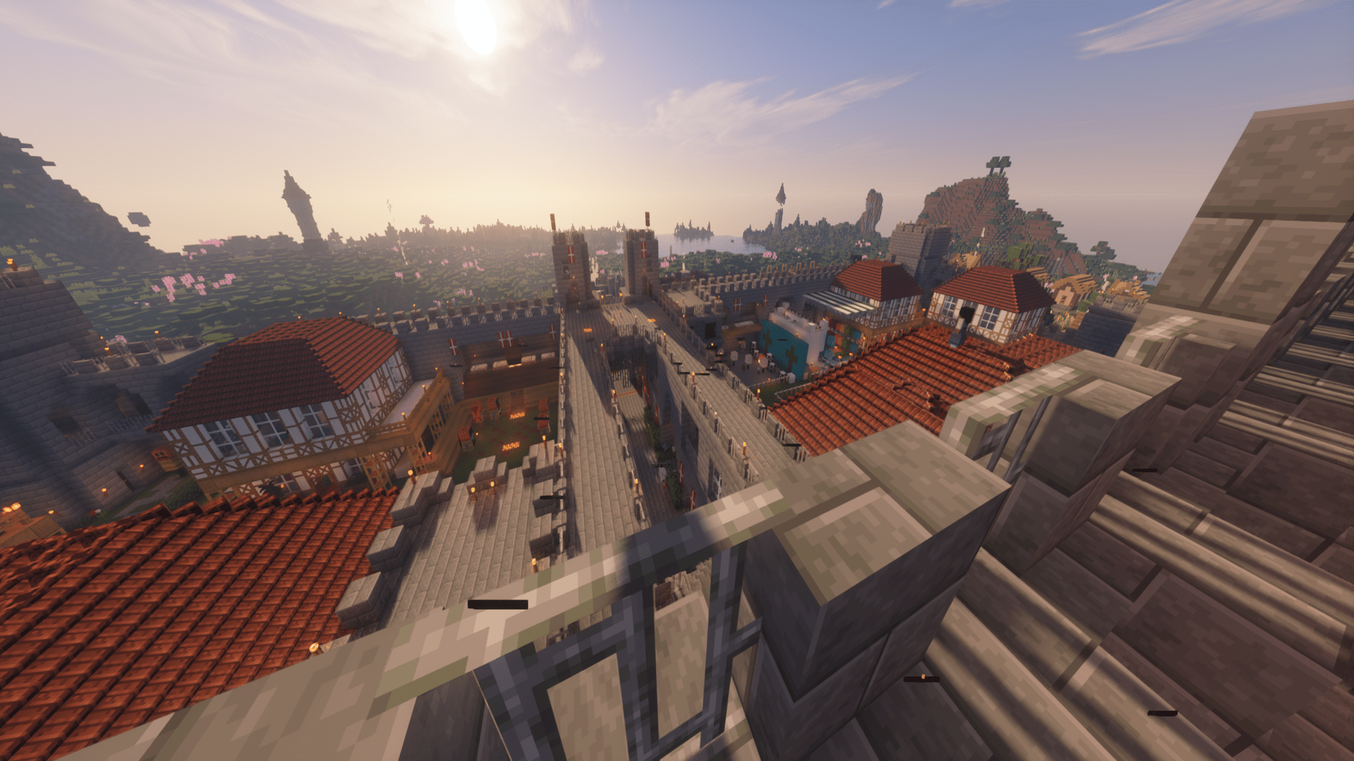 高耸的堡垒视野……太喜欢了！