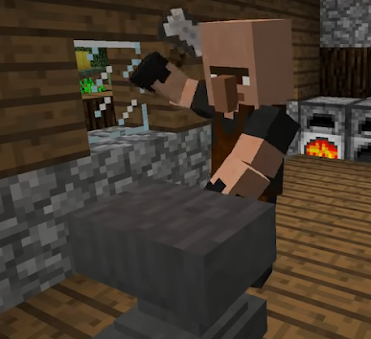 铁匠正在铸炼一些新盔甲