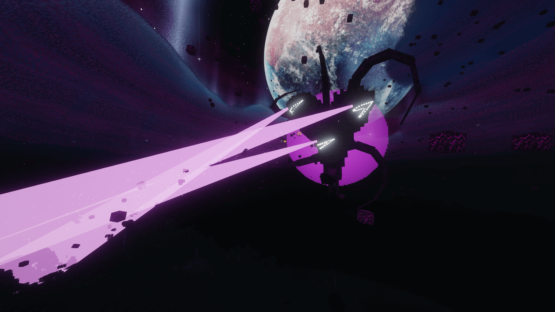 来自Cracker的凋灵风暴战斗场景的电影级镜头。