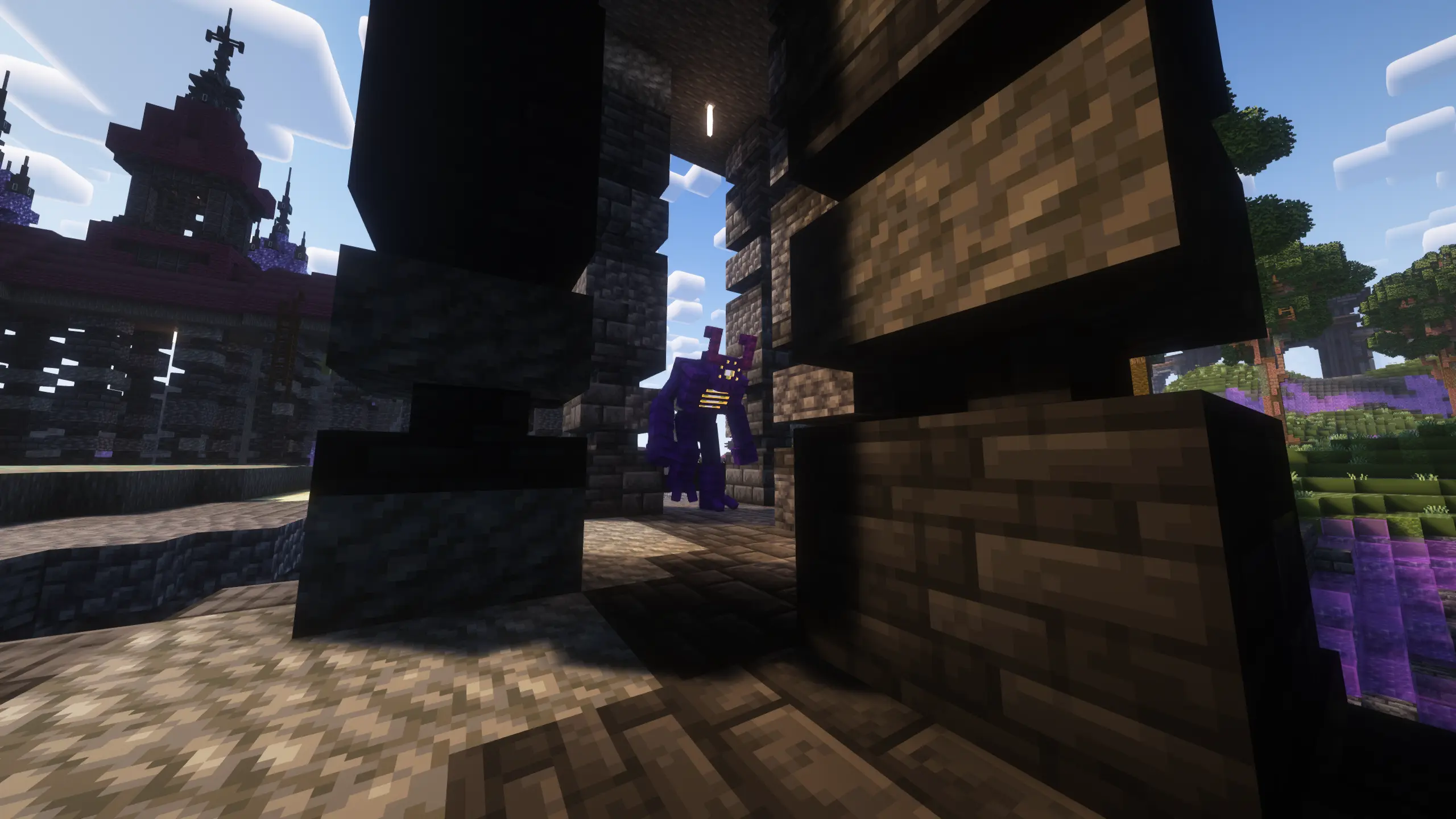 一只潜伏在阴影中的野兽