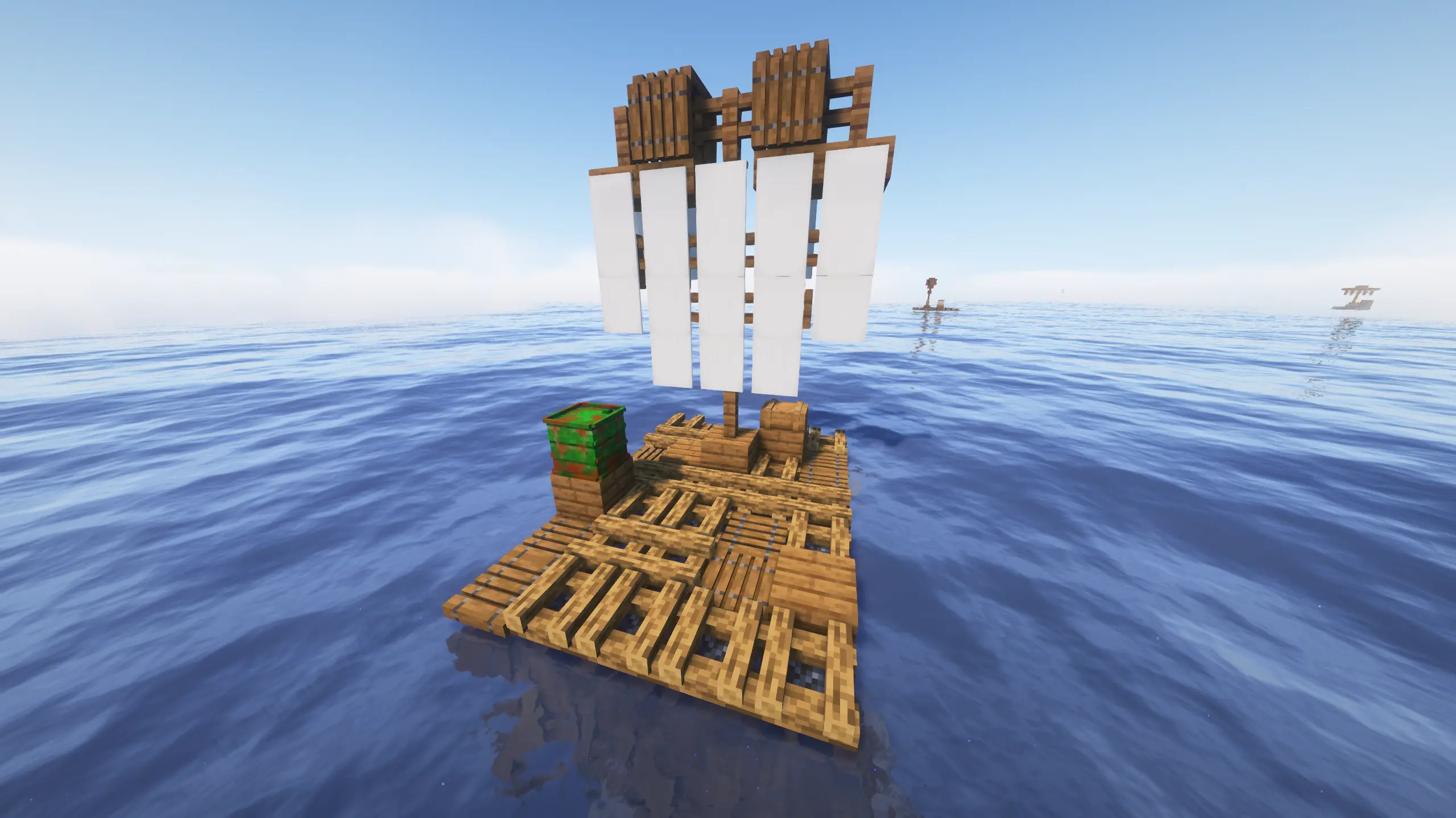 木筏正在等待！