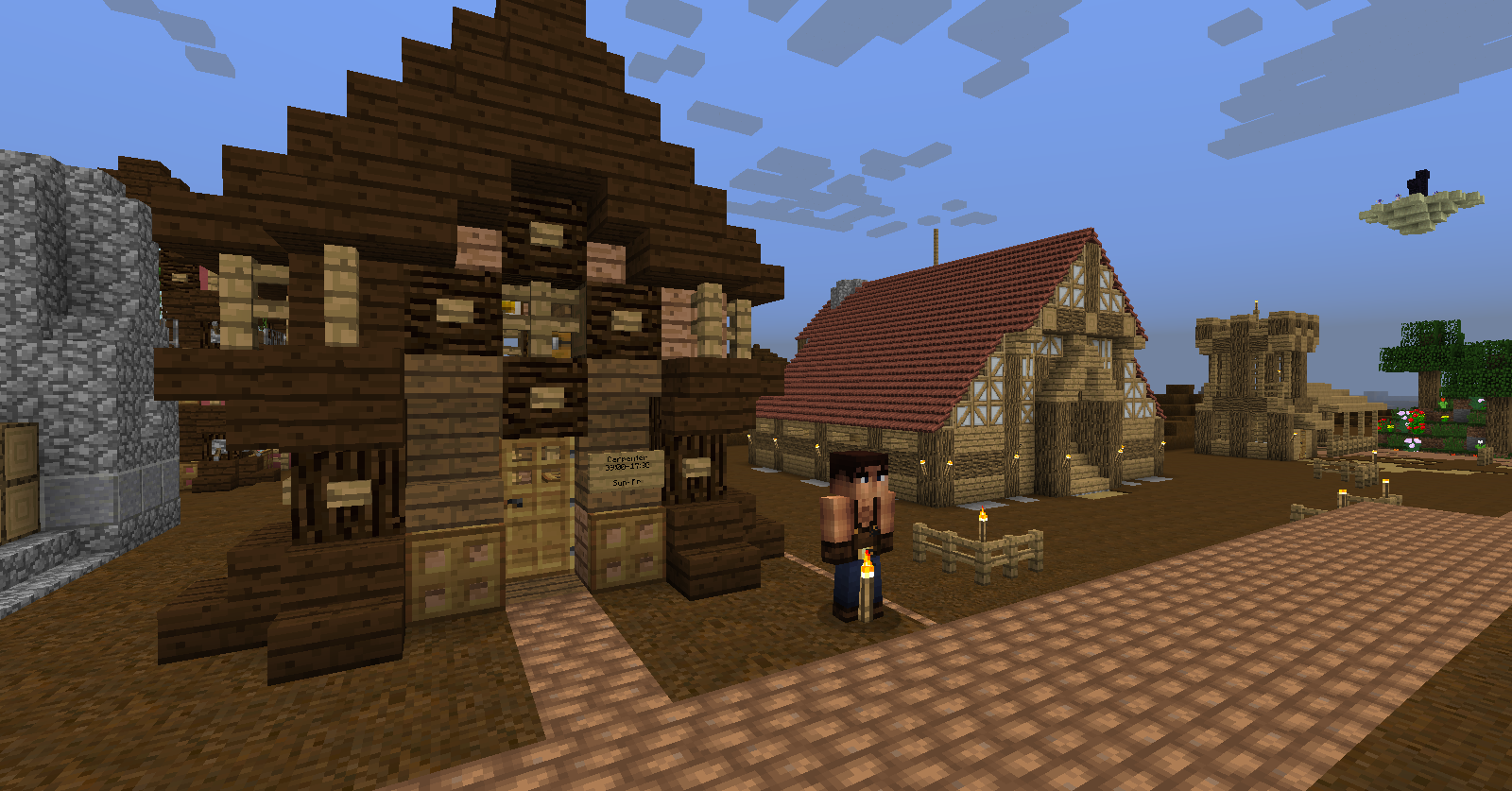 不断发展的小镇