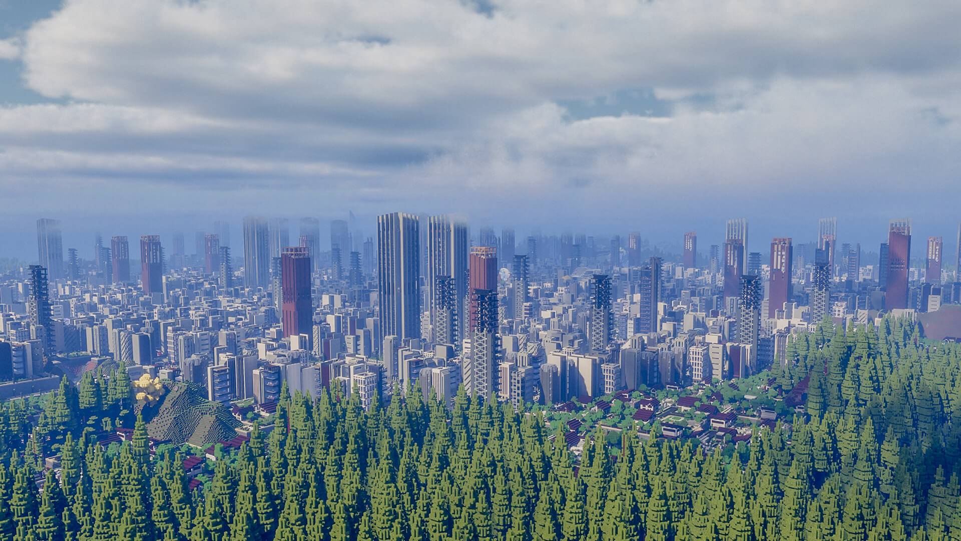 摩天办公楼远景\n