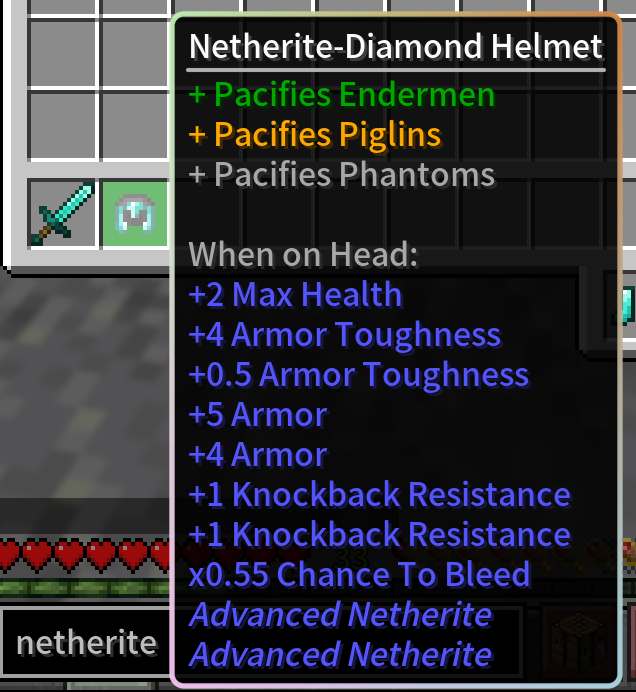 所有齿轮的属性都经过了调整