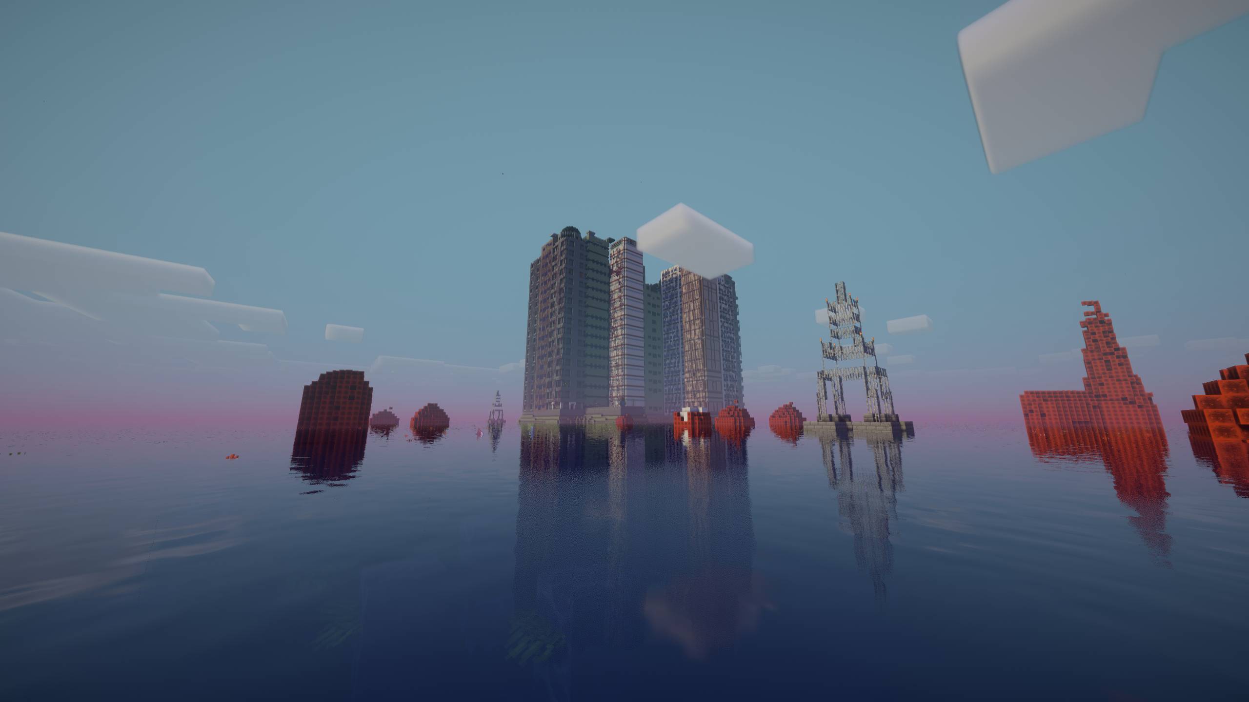 浅海中的高塔之城